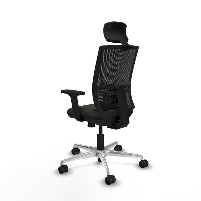 PIQUERAS Y CRESPO Silla de oficina Yunquera con mecanismo Sincro/Traslack en Negro