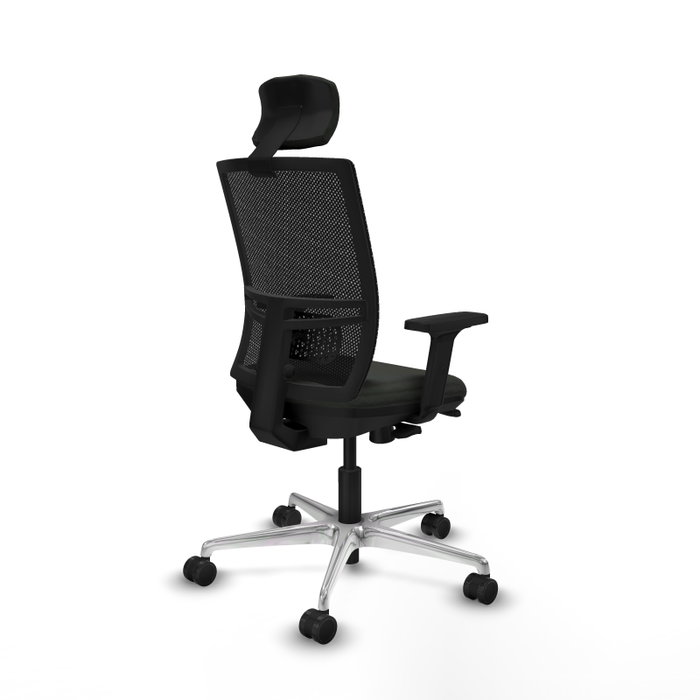 PIQUERAS Y CRESPO Silla de oficina Yunquera con mecanismo Sincro/Traslack en Negro