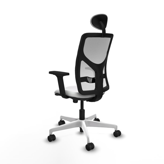 PIQUERAS Y CRESPO Silla de oficina Motilla Blanca con Mecanismo Sincro PIQUERAS Y CRESPO Silla de oficina Motilla Blanca con Mecanismo Sincro