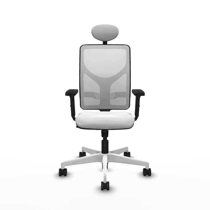 PIQUERAS Y CRESPO Silla de oficina Motilla Blanca con Mecanismo Sincro PIQUERAS Y CRESPO Silla de oficina Motilla Blanca con Mecanismo Sincro