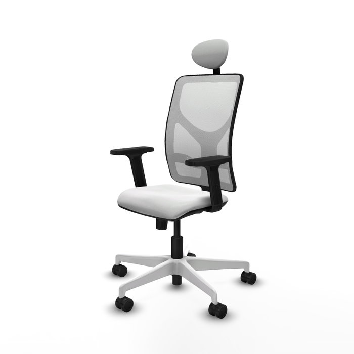 PIQUERAS Y CRESPO Silla de oficina Motilla Blanca con Mecanismo Sincro PIQUERAS Y CRESPO Silla de oficina Motilla Blanca con Mecanismo Sincro