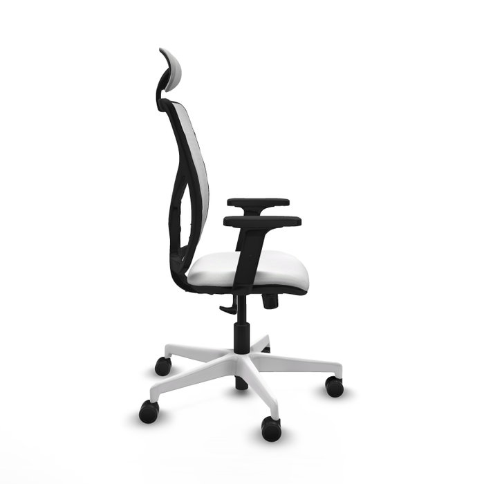 PIQUERAS Y CRESPO Silla de oficina Motilla Blanca con Mecanismo Sincro PIQUERAS Y CRESPO Silla de oficina Motilla Blanca con Mecanismo Sincro