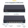 StarTech 8-Port DisplayPort KVM Switch 4K 60Hz 1U Rackmount