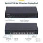 StarTech 8-Port DisplayPort KVM Switch 4K 60Hz 1U Rackmount