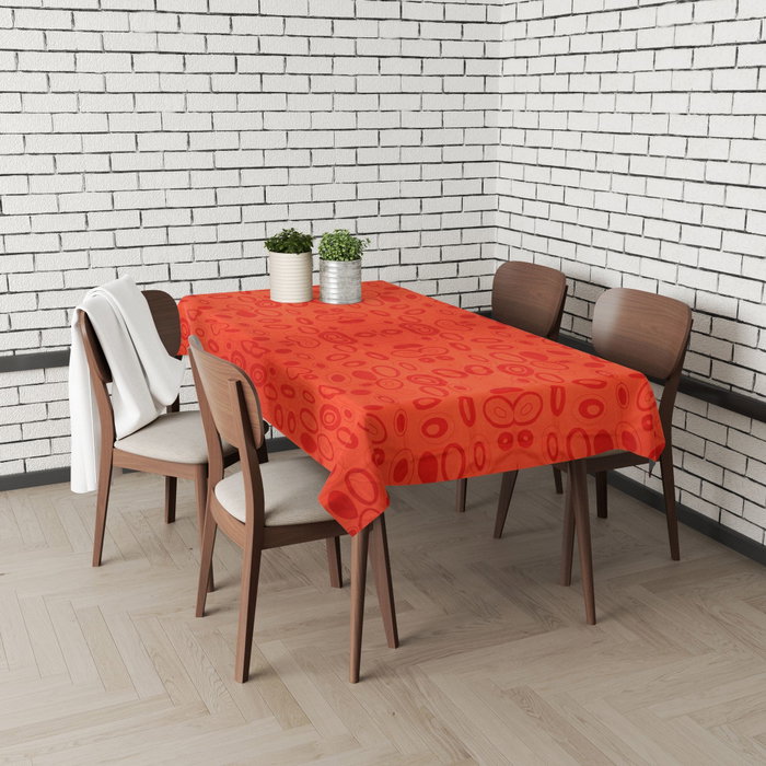 Hermia Gravellamd4 Mantel de 140 x 220 cm, Mesa de Algodón y Poliéster, Mantel Elegante y Duradero para Comidas Especiales y Uso Diario