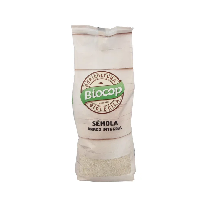 BIOCOP Sémola de Arroz Integral 500g Ecológico - Harina para Papillas, Cremas y Postres BIOCOP Sémola de Arroz Integral 500g Ecológico - Harina para Papillas, Cremas y Postres