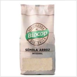 BIOCOP Sémola de Arroz Integral Bio 500g para Papillas, Cremas y Sopas - Fácil Digestión