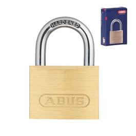 ABUS Candado de Latón 713/20 con 2 Llaves, Seguro para Caja, 20 mm de Arco