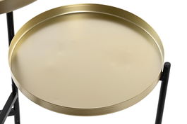 DKD Home Decor Macetero Moderno Dorado Negro Metal 40 x 60 x 60 cm (4 Unidades)