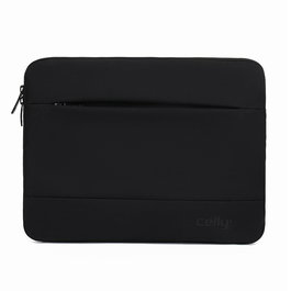 Celly Nomadsleevebk - Funda para Portátil 33.8 cm (13.3") Negro, Poliéster, Resistente al Polvo y Rayones, con Compartimento para Tableta, Universal