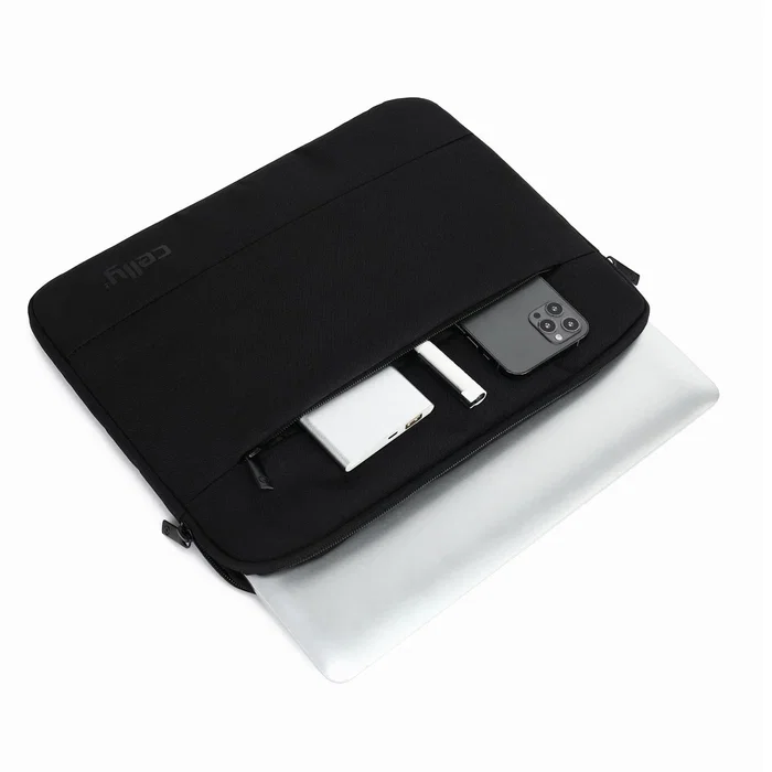 Celly Nomadsleevebk - Funda para Portátil 33.8 cm (13.3") Negro, Poliéster, Resistente al Polvo y Rayones, con Compartimento para Tableta, Universal Celly Nomadsleevebk - Funda para Portátil 33.8 cm (13.3") Negro, Poliéster, Resistente al Polvo y Rayones, con Compartimento para Tableta, Universal