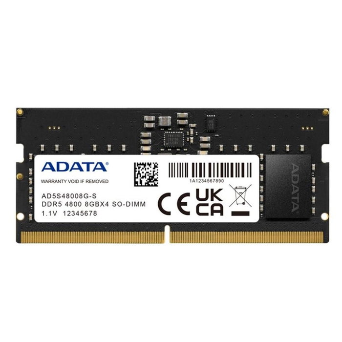 Adata Memoria RAM SO-DIMM 8GB DDR5 4800MHz AD5S48008G-S Adata Memoria RAM SO-DIMM 8GB DDR5 4800MHz AD5S48008G-S