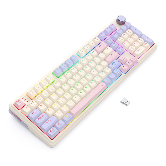 Redragon K768VI-WL EISA 100 Teclado Gaming Mecánico Blanco Redragon K768VI-WL EISA 100 Teclado Gaming Mecánico Blanco
