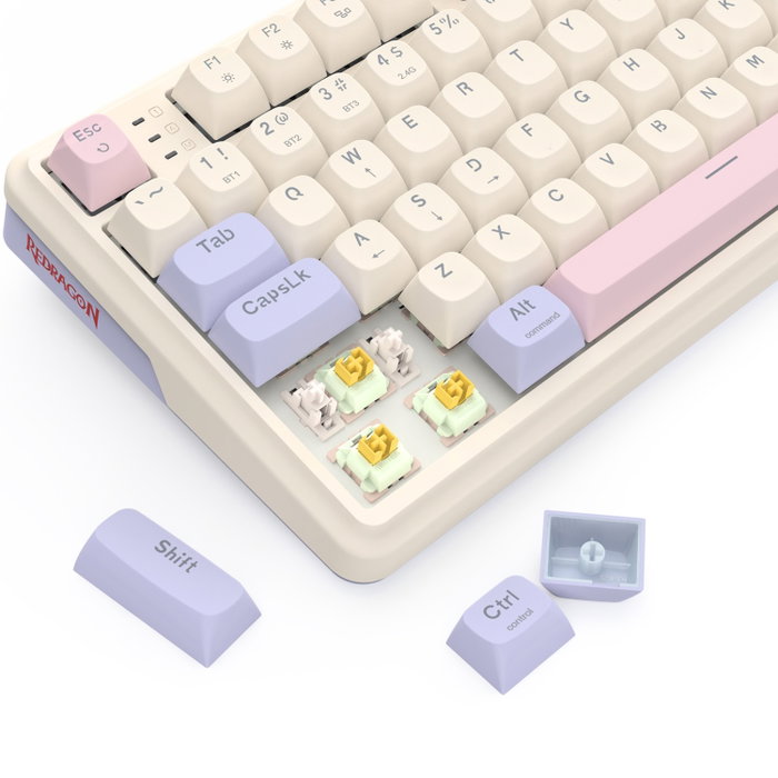 Redragon K768VI-WL EISA 100 Teclado Gaming Mecánico Blanco Redragon K768VI-WL EISA 100 Teclado Gaming Mecánico Blanco