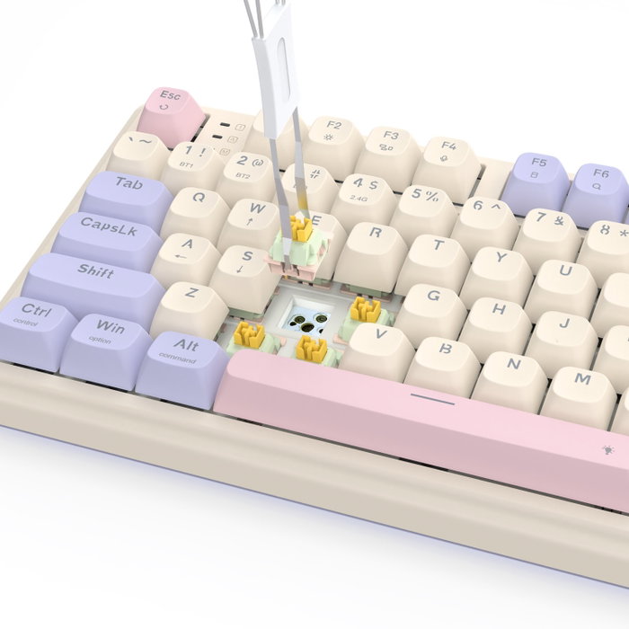 Redragon K768VI-WL EISA 100 Teclado Gaming Mecánico Blanco Redragon K768VI-WL EISA 100 Teclado Gaming Mecánico Blanco