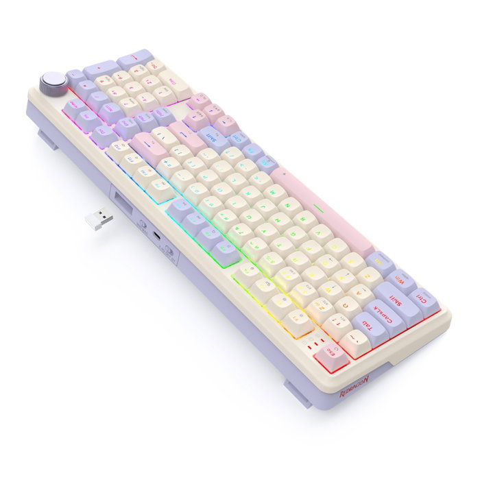 Redragon K768VI-WL EISA 100 Teclado Gaming Mecánico Blanco Redragon K768VI-WL EISA 100 Teclado Gaming Mecánico Blanco
