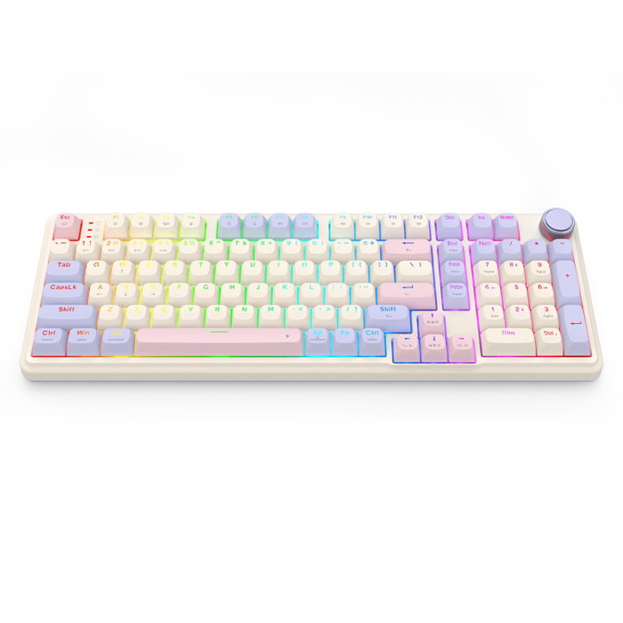 Redragon K768VI-WL EISA 100 Teclado Gaming Mecánico Blanco Redragon K768VI-WL EISA 100 Teclado Gaming Mecánico Blanco