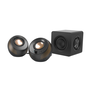 Creative Altavoces Pebble X Plus 51MF0495AA000 Negro, Paquete de 3 Unidades, Altavoces USB-C con Potente Sonido Estéreo y Graves Mejorados