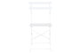 DKD Home Decor Mesa Terraza Y Jardin Metal Blanco 60 x 71 x 60 cm Set de 3