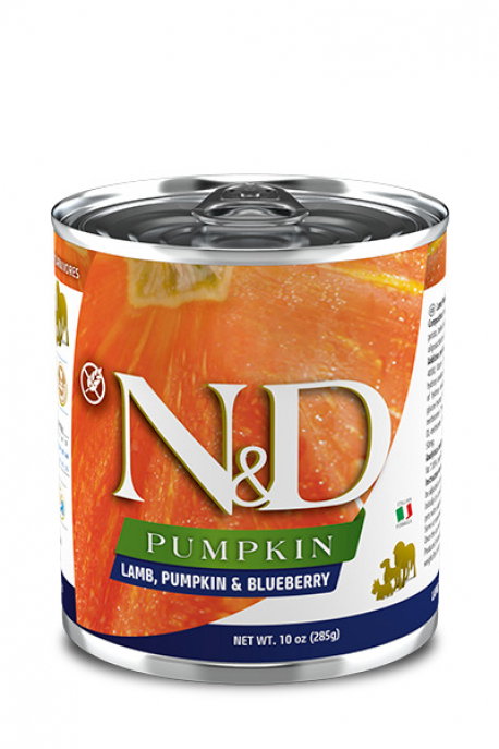Farmina N&D Pumpkin Cordero, Calabaza y Arándano para Perros Adultos Caja 6x285g Farmina N&D Pumpkin Cordero, Calabaza y Arándano para Perros Adultos Caja 6x285g