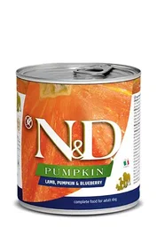 Farmina N&D Dog Pumpkin Cordero Caja 6x285 gr Alimento para Perros Adultos Sabor Cordero Calabaza y Arándano