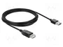 DeLOCK EASY-USB 2.0-A Cable de extensión USB 2.0 Tipo A a Tipo A, 3 m, Negro