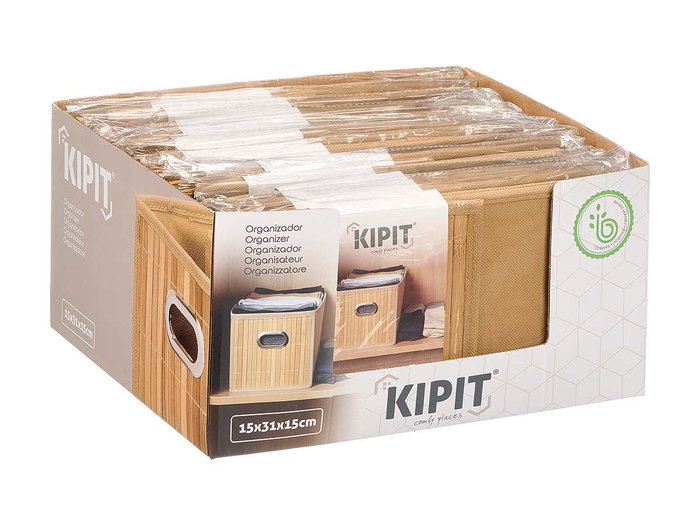 KIPIT Organizador Rectangular Bambú