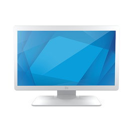 Elo Touch Solutions 2403LM Monitor Táctil Médico LCD de 24" Full HD (1920x1080) Resistente IP54 con 10 Puntos Táctiles, HDMI, USB, VGA y Montaje VESA - Blanco
