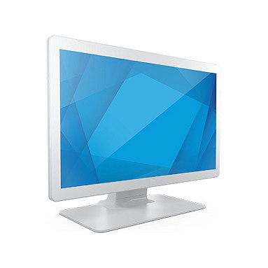 Elo Touch Solutions 2403LM Monitor Táctil Médico LCD de 24" Full HD (1920x1080) Resistente IP54 con 10 Puntos Táctiles, HDMI, USB, VGA y Montaje VESA - Blanco