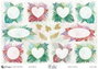 Avery 54564 Sobres 76x120mm con 2 Hojas y 30 Pegatinas Fondo Jardín Adhesivo Desmontable Mate
