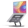 StarTech.com Soporte Elevador de Ordenador Portátil ATFR-LAPTOP-RISER Plata de Aluminio de 360°