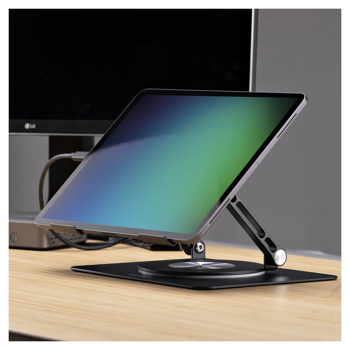 StarTech.com Soporte Elevador de Ordenador Portátil ATFR-LAPTOP-RISER Plata de Aluminio de 360°