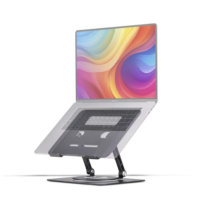 StarTech.com Soporte Elevador de Portátil con Base Giratoria de 360°, Plata