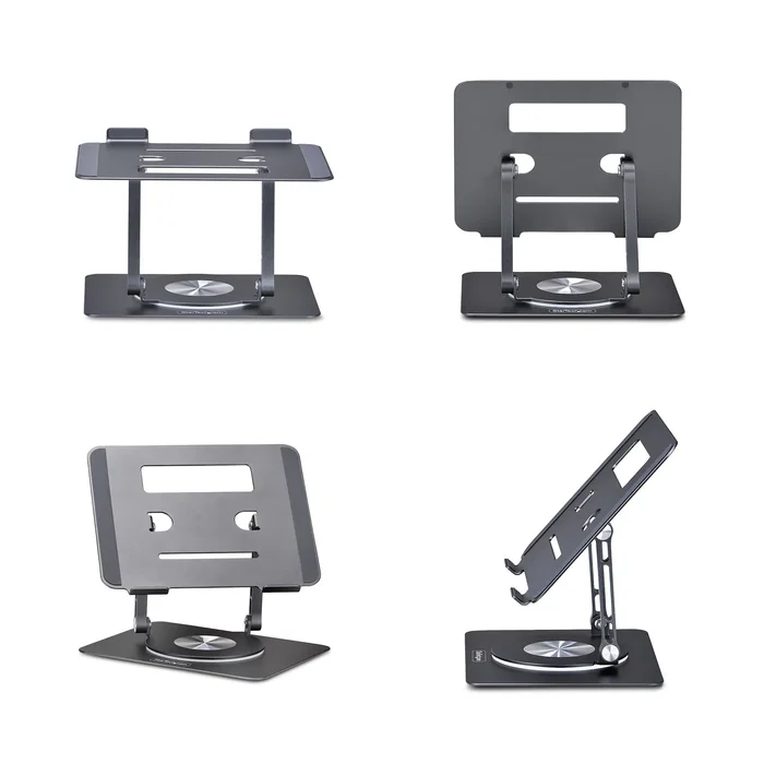 StarTech.com Soporte Elevador de Portátil con Base Giratoria de 360°, Plata