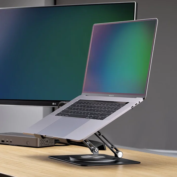 StarTech.com Soporte Elevador de Portátil con Base Giratoria de 360°, Plata