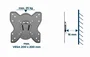 Gembird WM-42F-03 Soporte de Pared Fijo para TV 23-42", Hasta 25 kg, VESA 200x200, Negro, Incluye Kit de Montaje