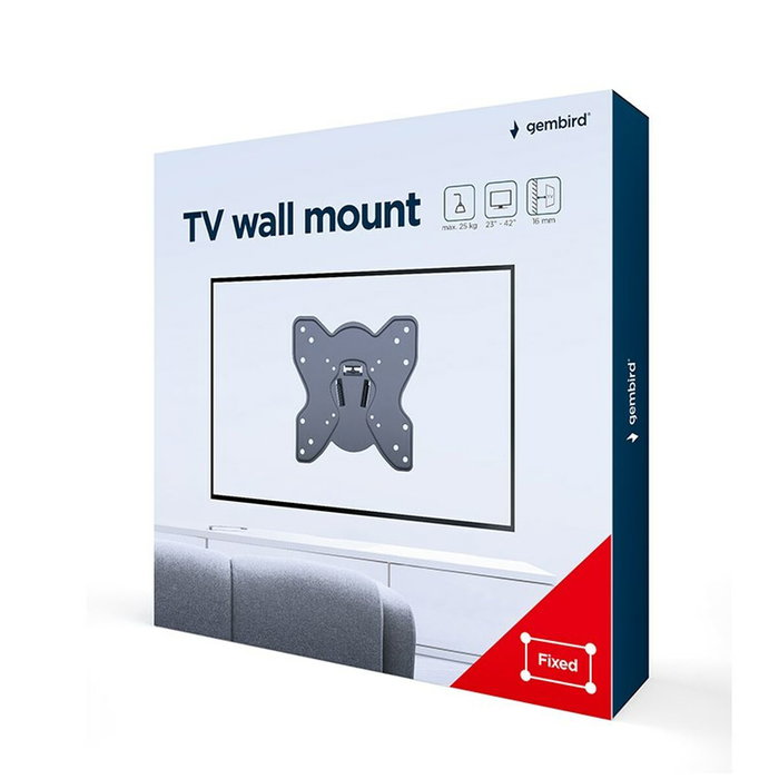 GEMBIRD WM-42F-03 Soporte para TV de hasta 42 Pulgadas Negro GEMBIRD WM-42F-03 Soporte para TV de hasta 42 Pulgadas Negro