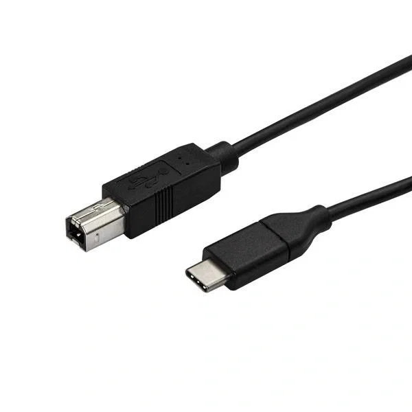 StarTech.com Cable USB-C a USB-B de Impresora, 50 cm, Negro StarTech.com Cable USB-C a USB-B de Impresora, 50 cm, Negro