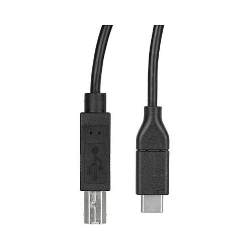 StarTech.com Cable USB-C a USB-B de 50 cm para Impresora, Negro
