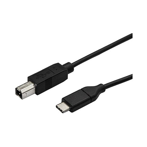 StarTech.com Cable USB-C a USB-B de 50 cm para Impresora, Negro