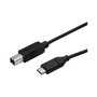 StarTech.com Cable USB-C a USB-B de 50 cm para Impresora, Negro