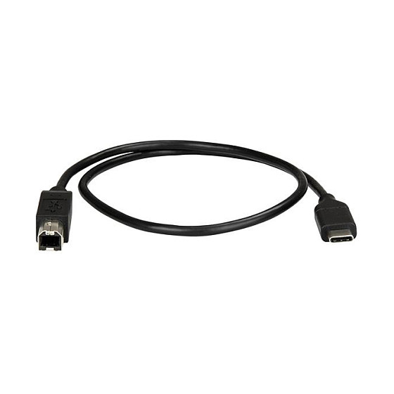StarTech.com Cable USB-C a USB-B de 50 cm para Impresora, Negro