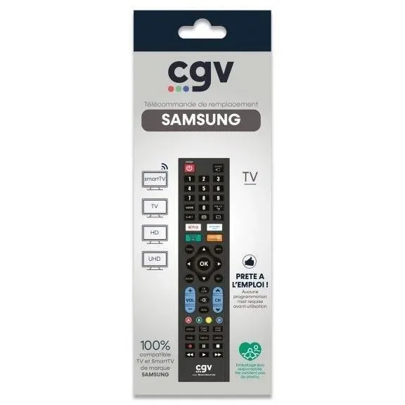 CGV Mando a distancia CGV3322103009108 de repuesto para televisores Samsung - Sin programación - Listo para usar