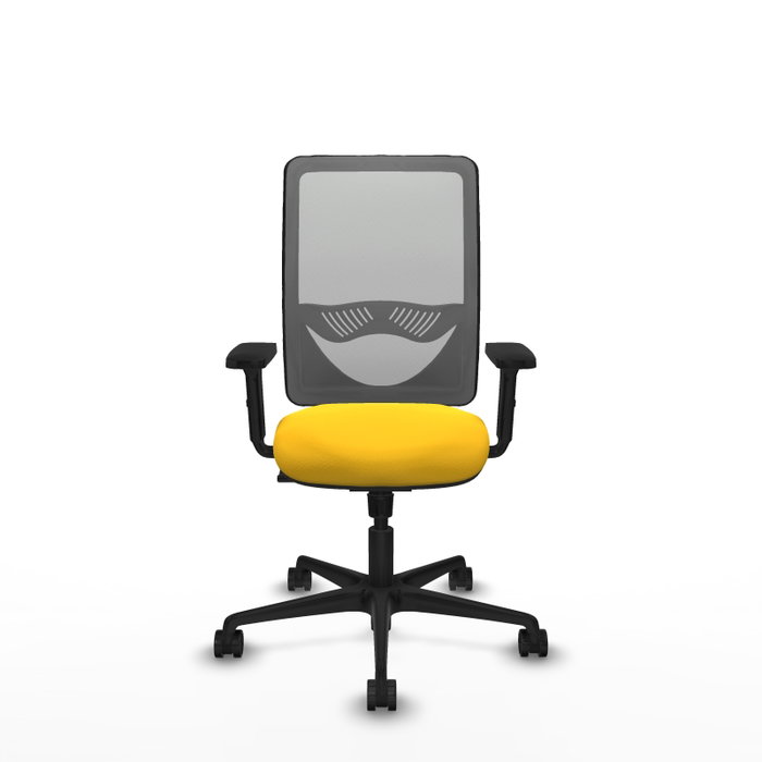 PIQUERAS Y CRESPO Silla de oficina Zulema con mecanismo Sincro, Amarillo y Gris PIQUERAS Y CRESPO Silla de oficina Zulema con mecanismo Sincro, Amarillo y Gris