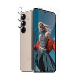 PanzerGlass Protector de Pantalla de Vidrio Templado y Kit Limpieza para Samsung Galaxy S25, 2 en 1, Aplicación en Seco, Anti-huellas, Bordes Redondeados