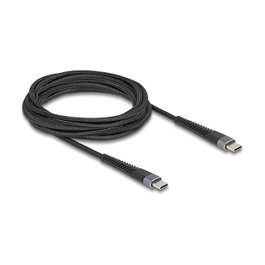 DeLOCK Cable USB Tipo-C a Tipo-C 60W 3m Negro