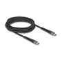 DeLOCK Cable USB Tipo-C a Tipo-C 60W 3m Negro