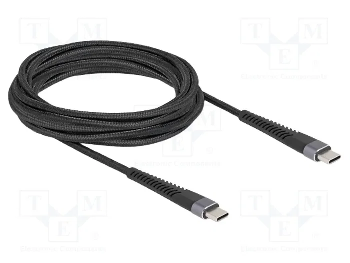 DeLOCK Cable USB 2.0 de USB tipo C a USB tipo C, 3 m, 60 W DeLOCK Cable USB 2.0 de USB tipo C a USB tipo C, 3 m, 60 W