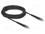DeLOCK Cable USB 2.0 de USB tipo C a USB tipo C, 3 m, 60 W