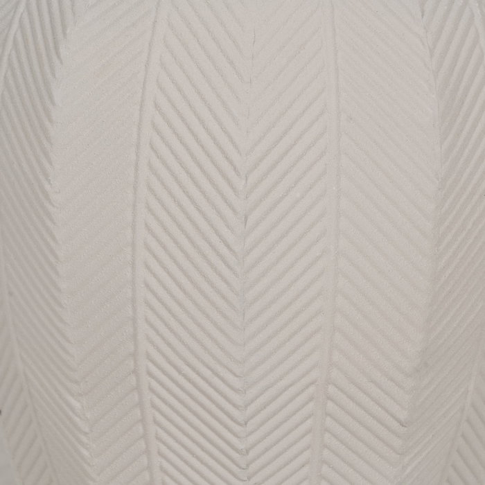 S/2 Maceteros Blanco Metal Decoración 25,50 X 25,50 X 44,50 S/2 Maceteros Blanco Metal Decoración 25,50 X 25,50 X 44,50